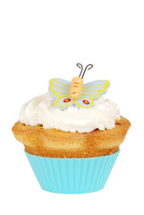 Isolated Butterfly cupcake