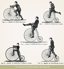Manuel d'utilisation du Bicycle - obrazy, fototapety, plakaty