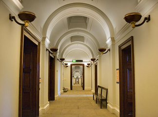Never ending elegant hallway