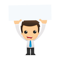 funny cartoon office worker