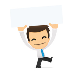 funny cartoon office worker