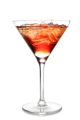 Ice in martini