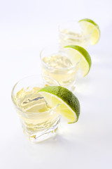 tequila with lime .