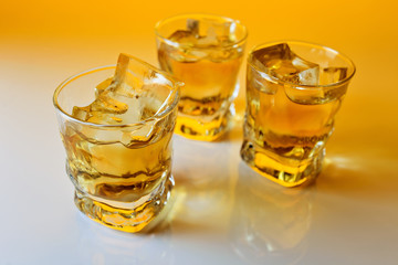 whisky with ice.