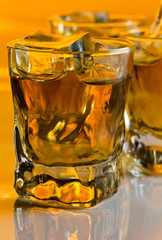 whisky with ice.
