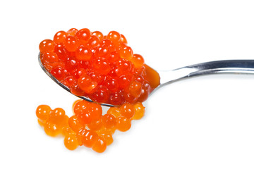 Spoon with  caviar