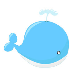 Cute whale cartoon
