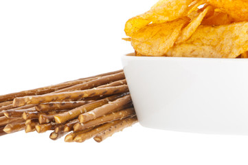 Chips and Saltsticks (with clipping path)