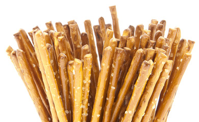 Saltsticks in a glass (with clipping path)
