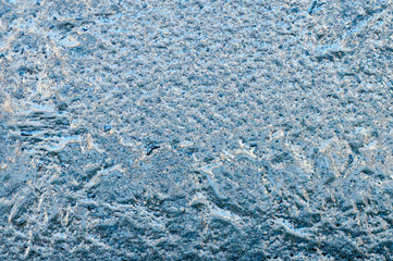 icy pattern on glass