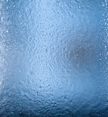 icy pattern on glass
