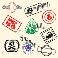 Rubber Stamps Collection Set