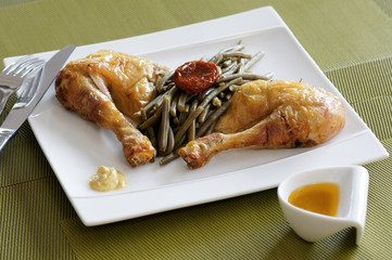 cuisse de poulet et haricots verts 4