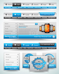 Naklejka premium Premium templates and Web stuffs