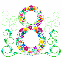 8 марта цветы женщины