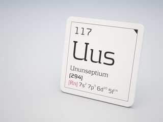 Ununseptium - element of the periodic table