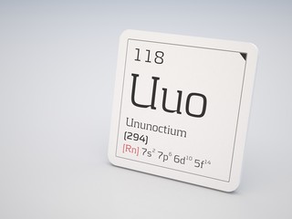 Ununoctium - element of the periodic table