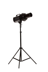 Professional studio flash isolated on white