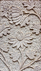 Flower carved