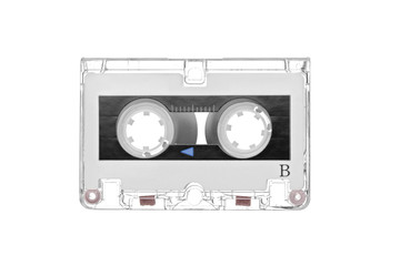 Old retro audio tape cassette