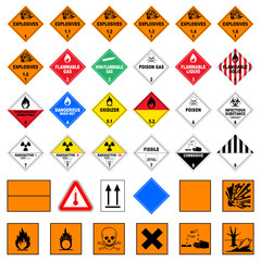 icon set dangerous good IV
