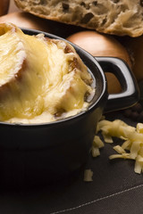 French onion soup with ingredients