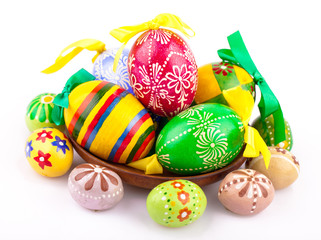 Colorful easter eggs