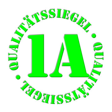 Qualit&auml;tssiegel 1A