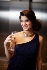 Champagne et sourire