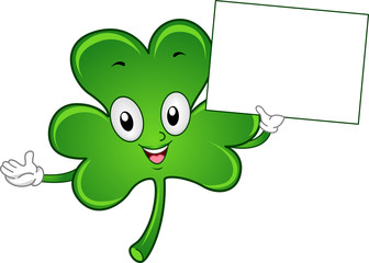 Shamrock Mascot Board