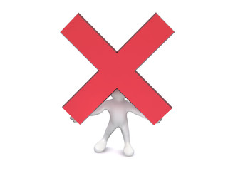 Obraz premium 3D Human Red Cross