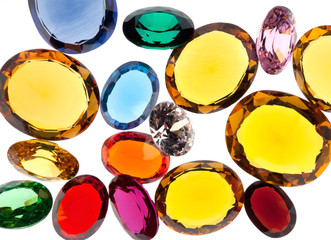 colorful gems