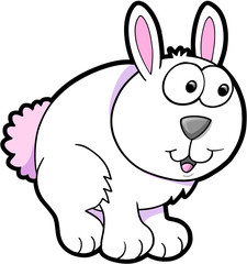 EEaster Bunny Rabbit Vector Illustration Art Animal Pet