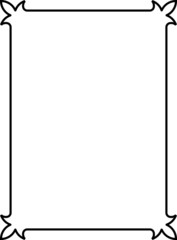 Simple vintage vector border frame