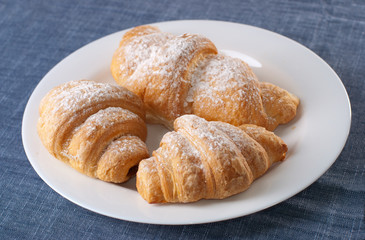 Fresh and tasty croissant
