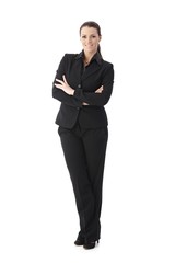 Obraz na płótnie Canvas Confident businesswoman with arms crossed