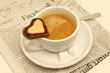 Cappuccino mit Herz