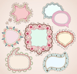 Collection of childish hand