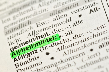 Fototapeta premium Allheilmittel