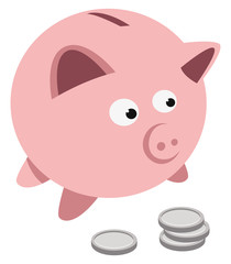 piggy bank coins