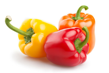 red orange and yellow pepper