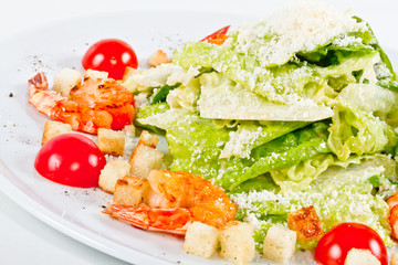 Caesar Salad with shrimps