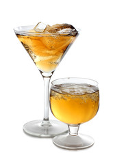Whiskey cup with ice