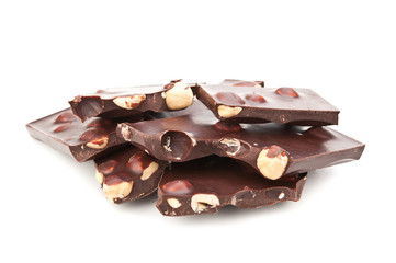 chocolate bar with nuts