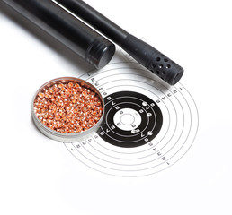 target and air rifle barrel