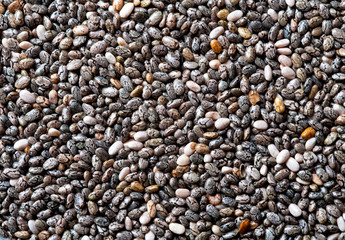 Chia seeds background.