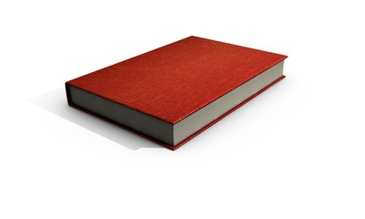 3d render  book on white background