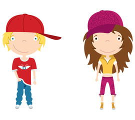 Trendy r'n'b style couple