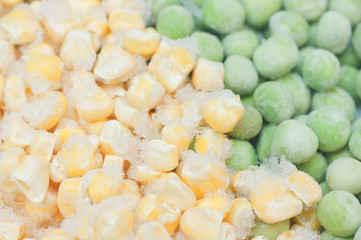 Peas and corn background