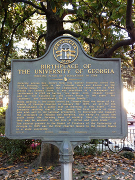 Birthplate University Of Georgia Placard